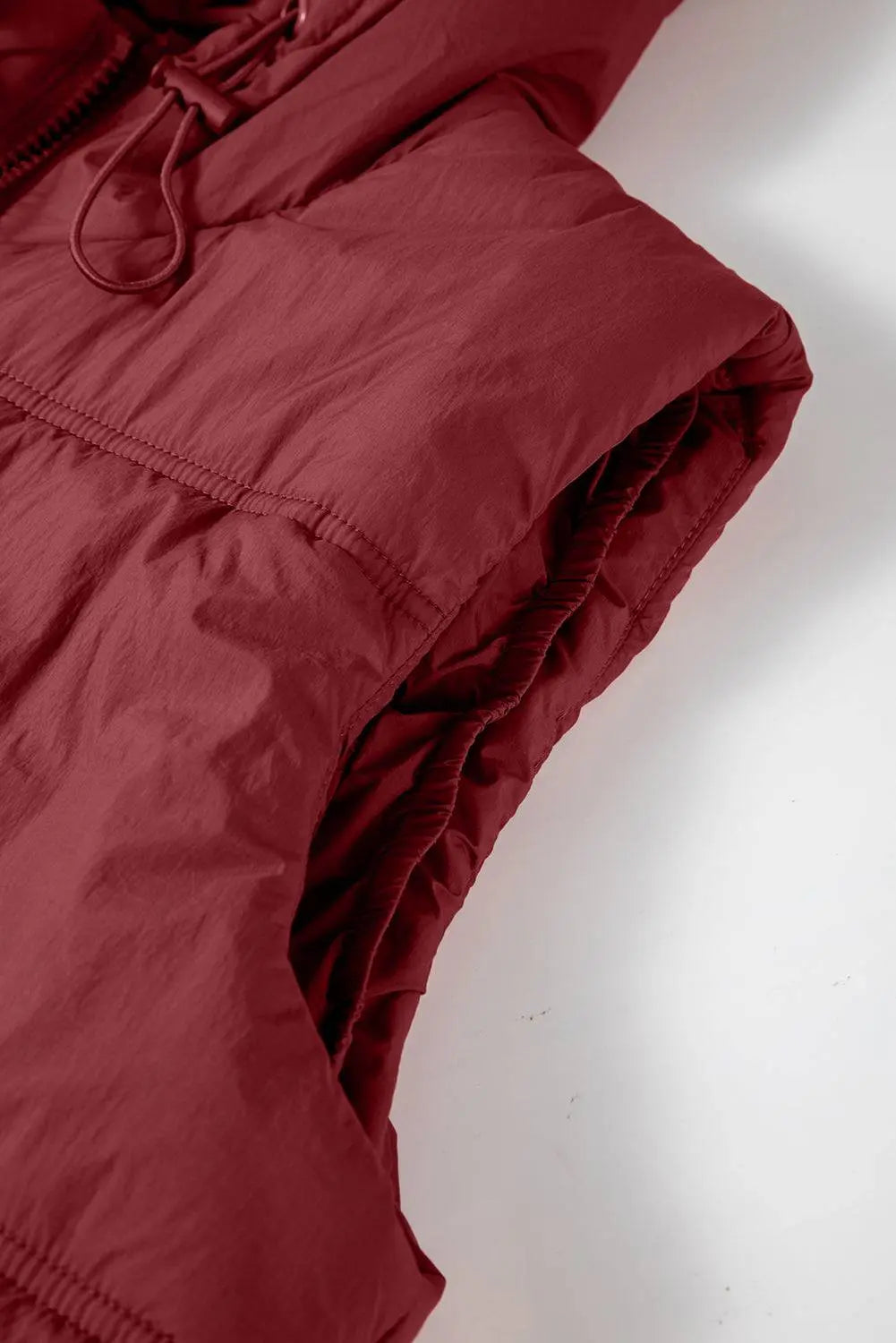 Clay Zip-up Side Pockets Hooded Puffer Gilet - BB Fashion Outlet