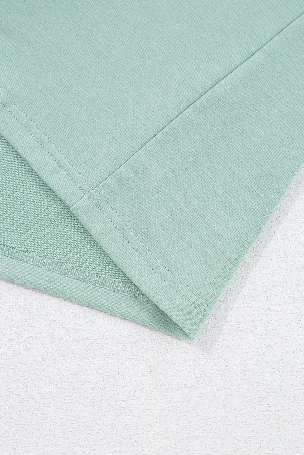 Clearly Aqua Plaid Floral Peace Heart Graphic Wide Long Sleeve Top - eAura