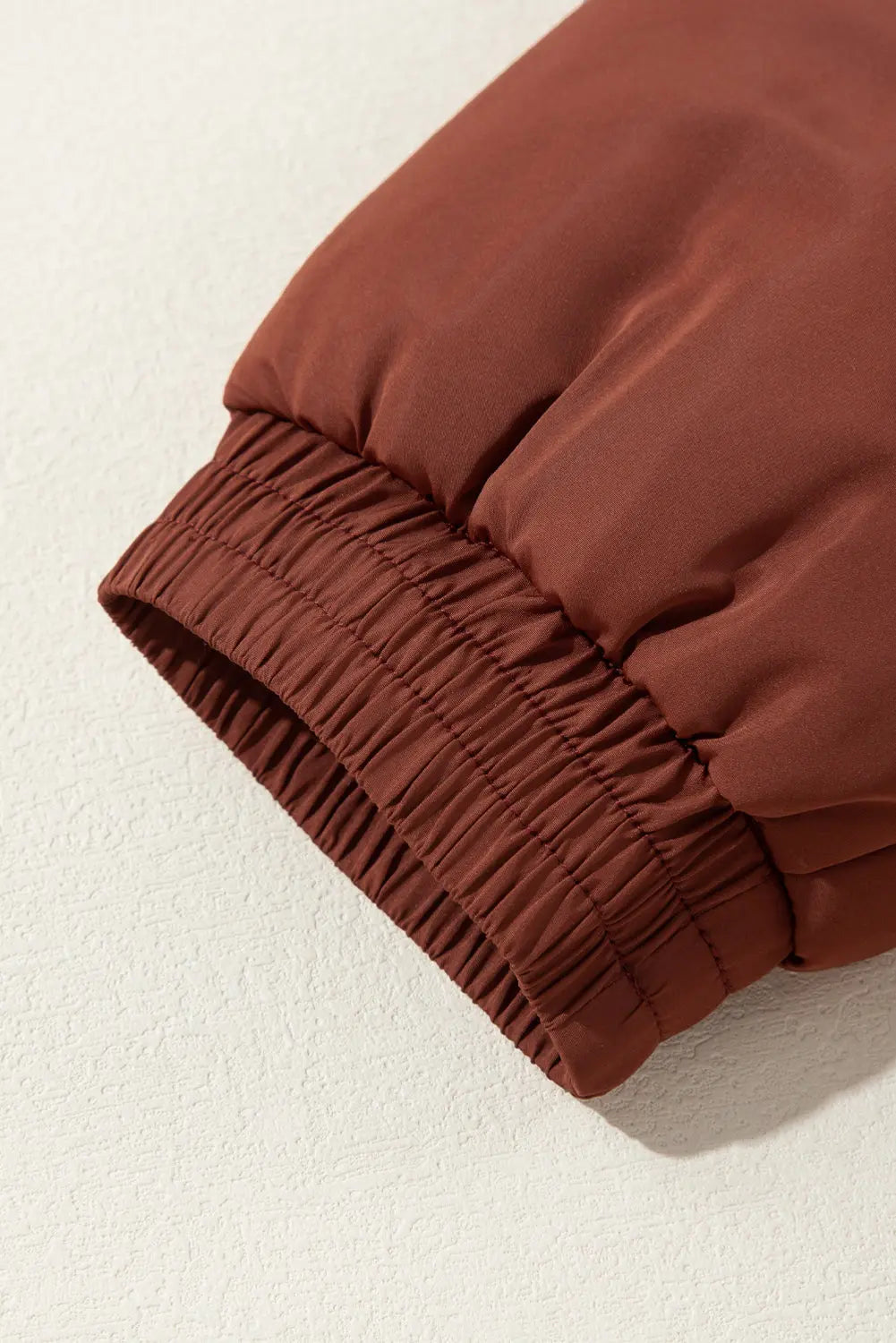 Coffee Quilted Puffer Stand Neck Zipped Mid-length Coat Beagle Boutique Fashion Outlet
