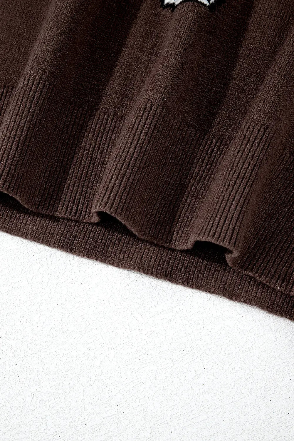 Coffee Western Howdy Boot Graphic High Neck Sweater - eAura