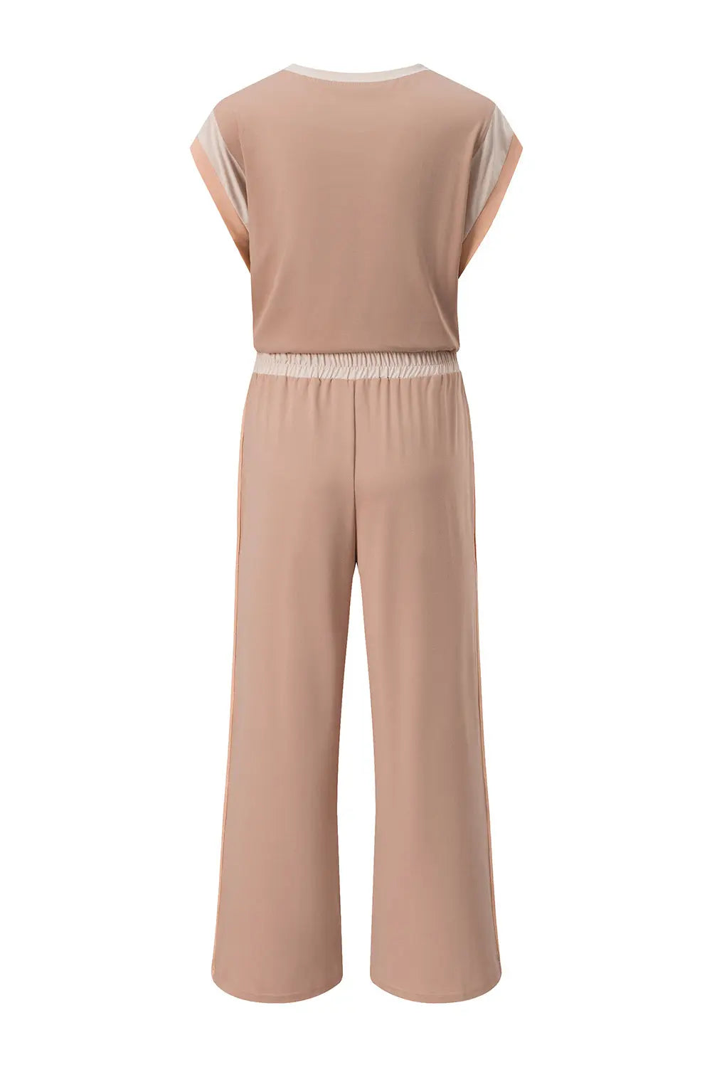 Colour Block Detail Casual Two-piece Co-ord Set Outfit - eAura