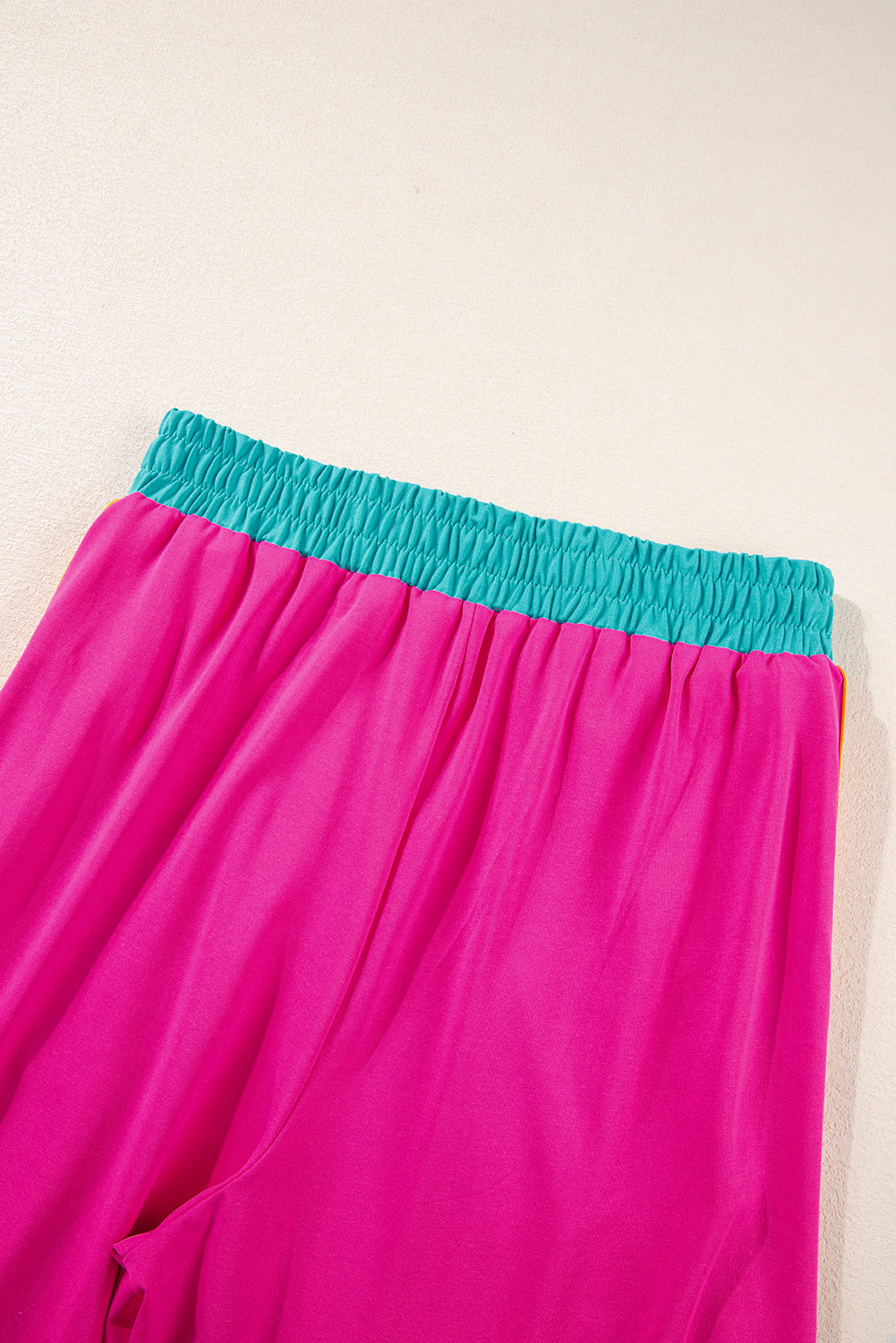 Colour Block Detail Casual Two-piece Co-ord Set - Two Piece Sets/Pant Sets