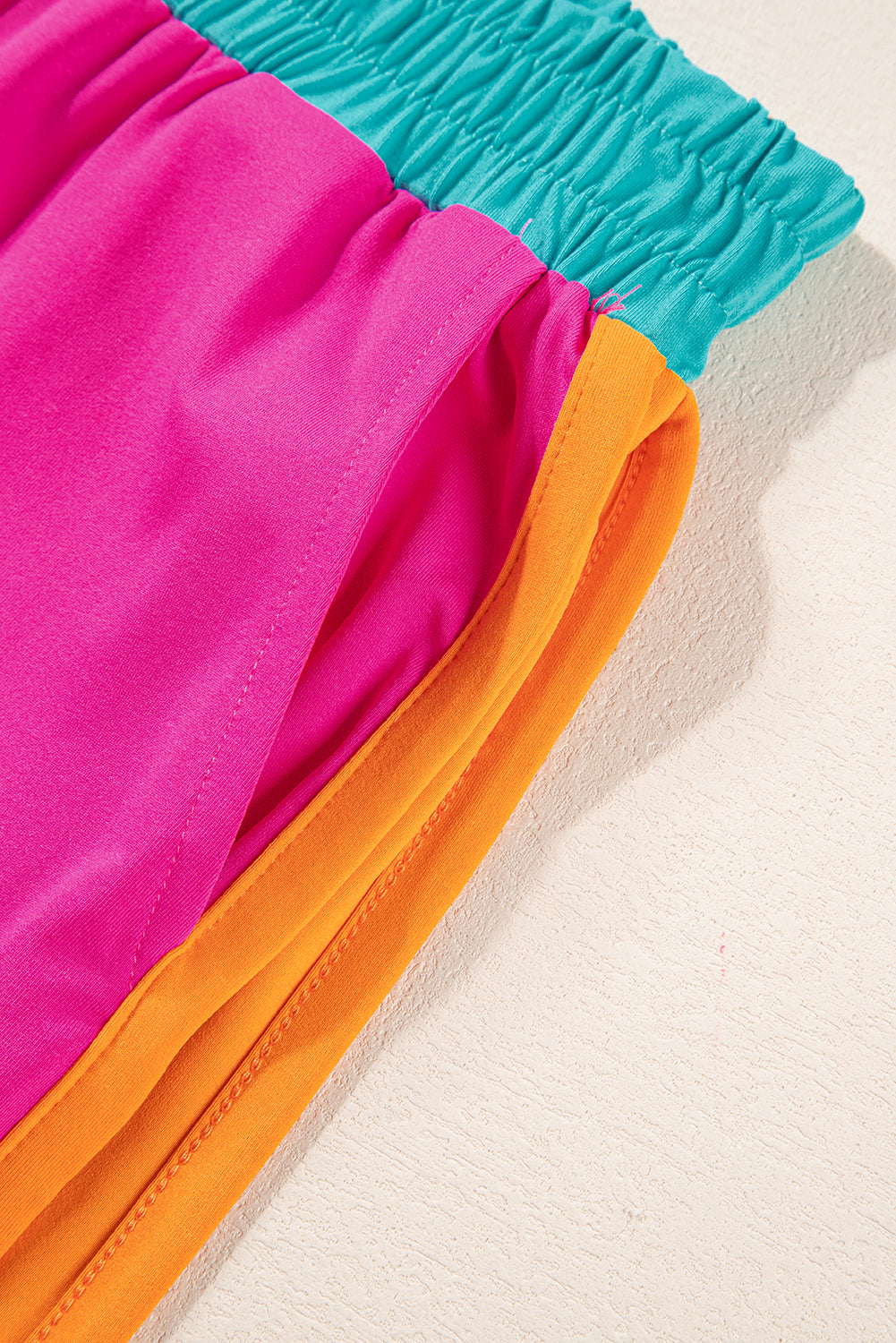 Colour Block Detail Casual Two-piece Co-ord Set - Two Piece Sets/Pant Sets