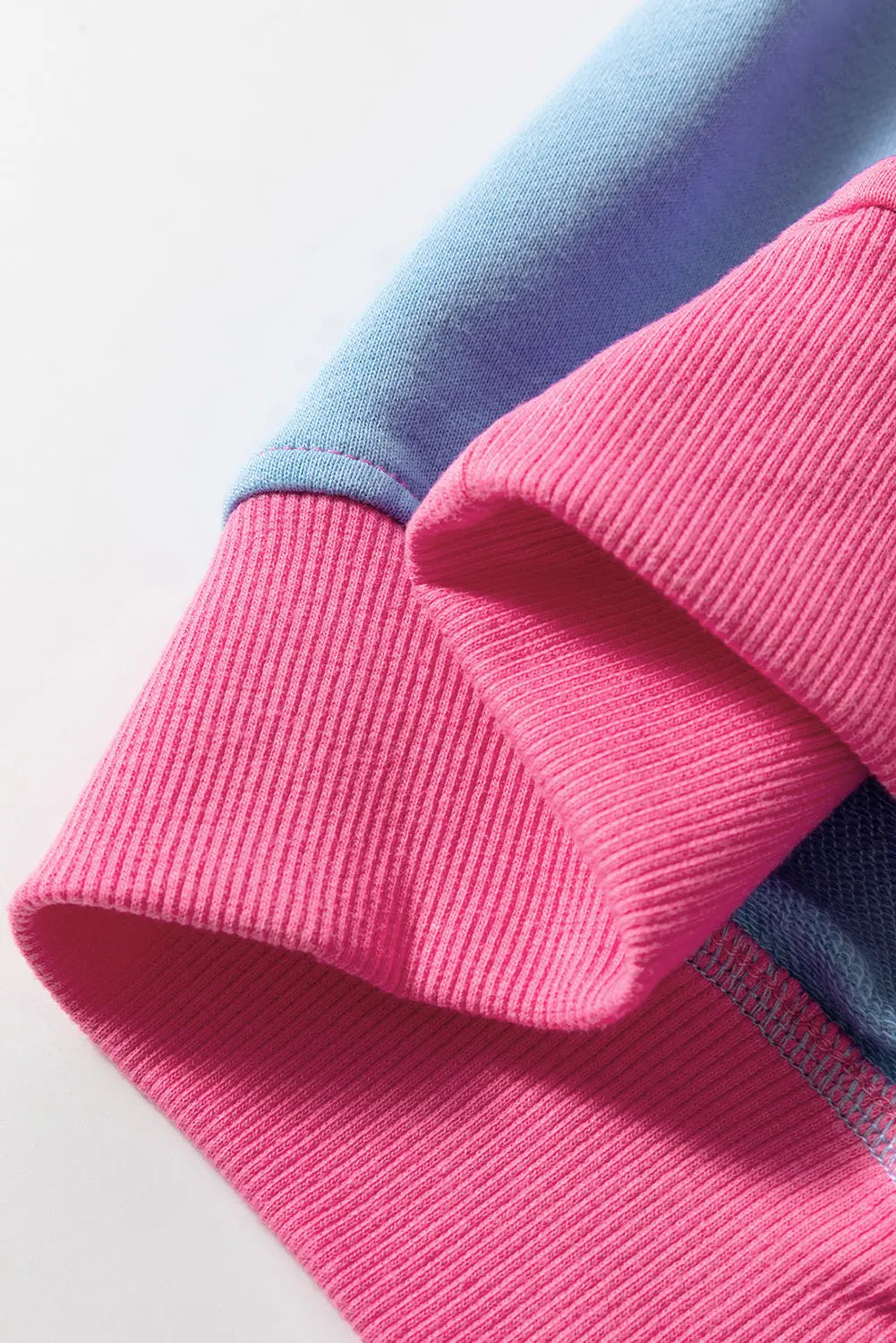 Meadow Mauve Colourblock Patchwork Drop Shoulder Sweatshirt - BB Fashion Outlet