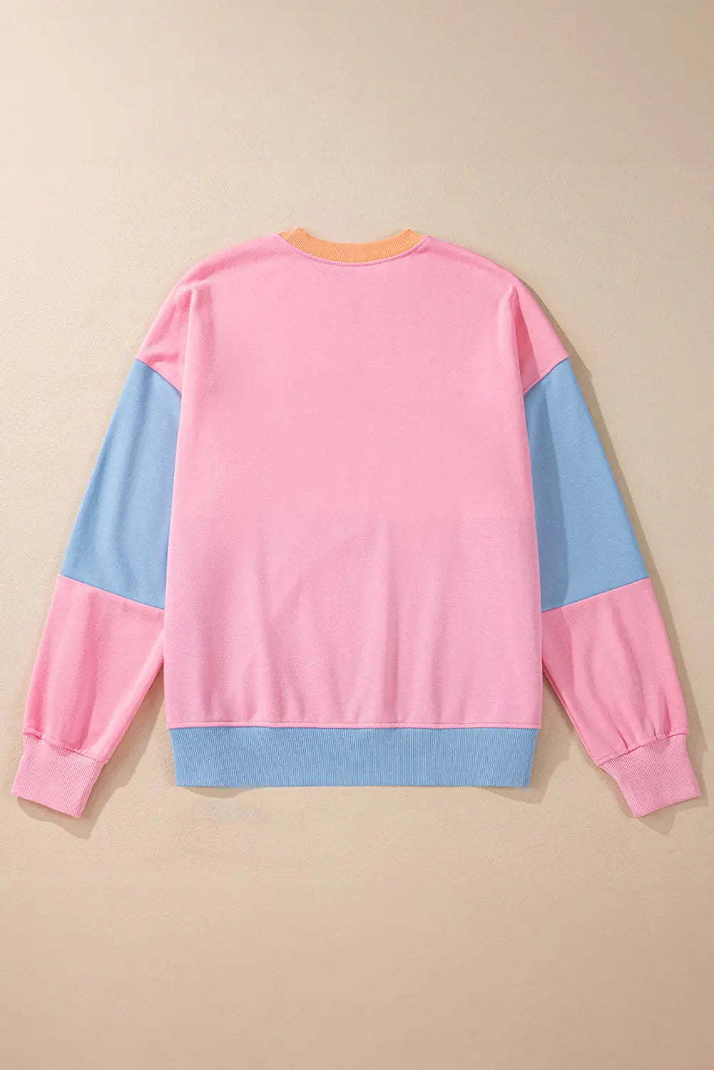 Meadow Mauve Colourblock Patchwork Drop Shoulder Sweatshirt - BB Fashion Outlet