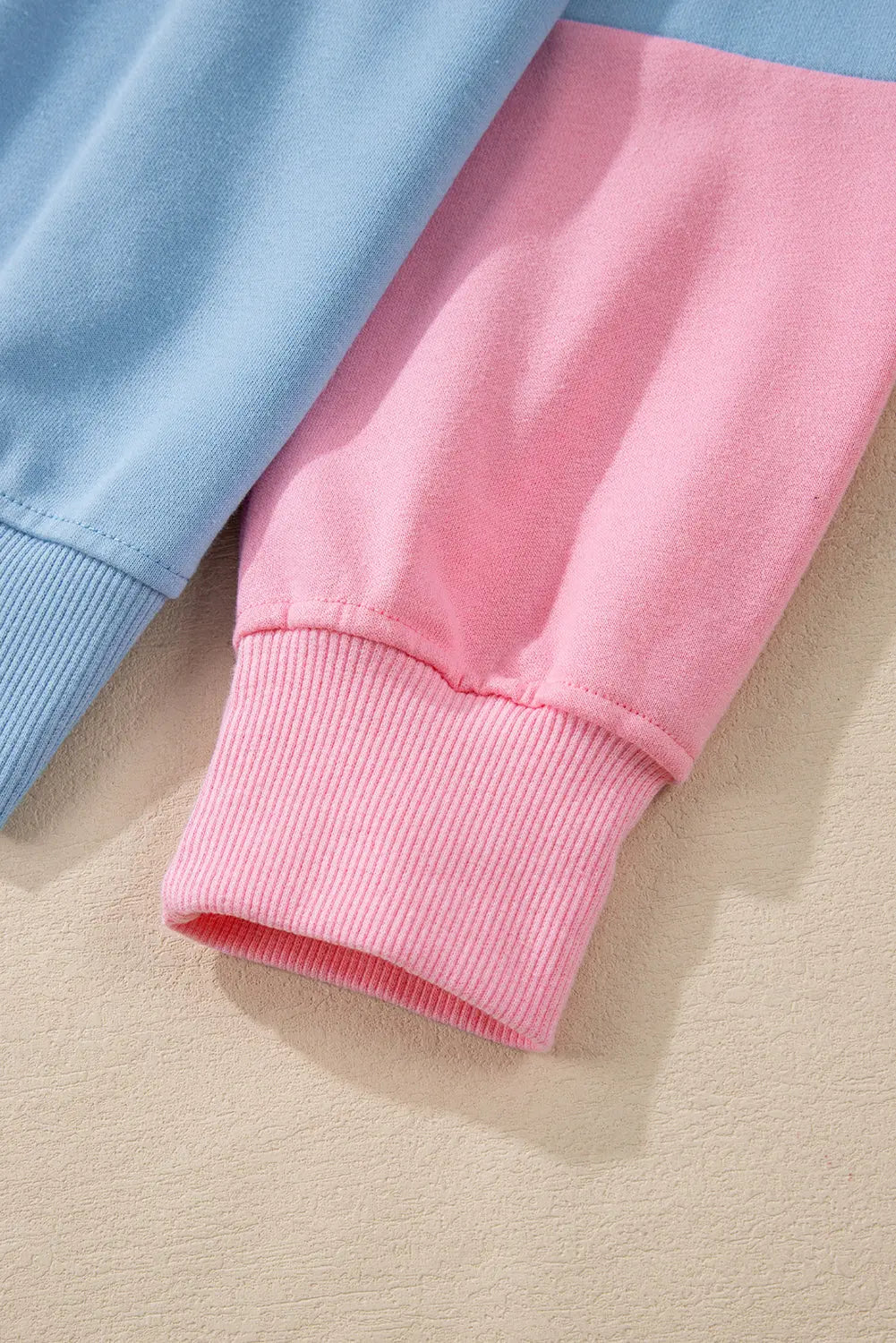 Meadow Mauve Colourblock Patchwork Drop Shoulder Sweatshirt - BB Fashion Outlet