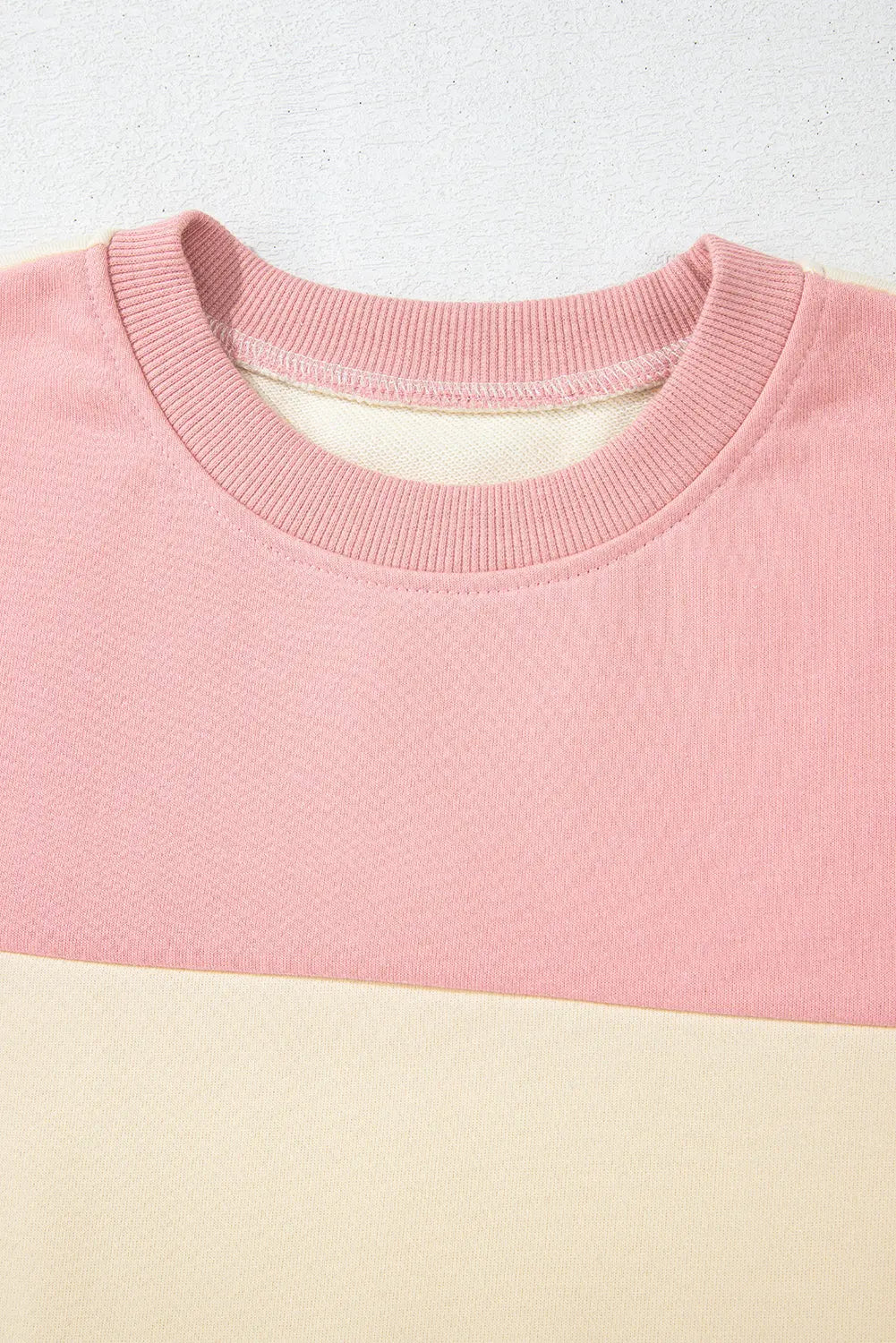 Meadow Mauve Colourblock Patchwork Drop Shoulder Sweatshirt - BB Fashion Outlet