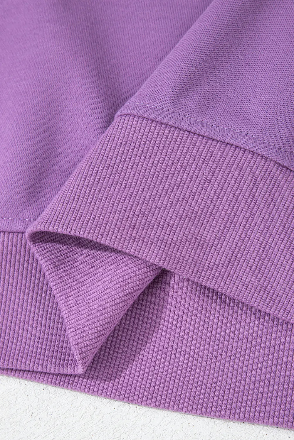 Meadow Mauve Colourblock Patchwork Drop Shoulder Sweatshirt - BB Fashion Outlet