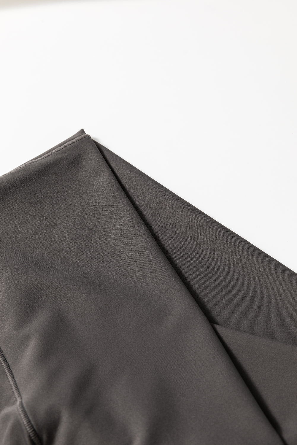 Dark Grey V Shape High Waist Flared Leggings - eAura