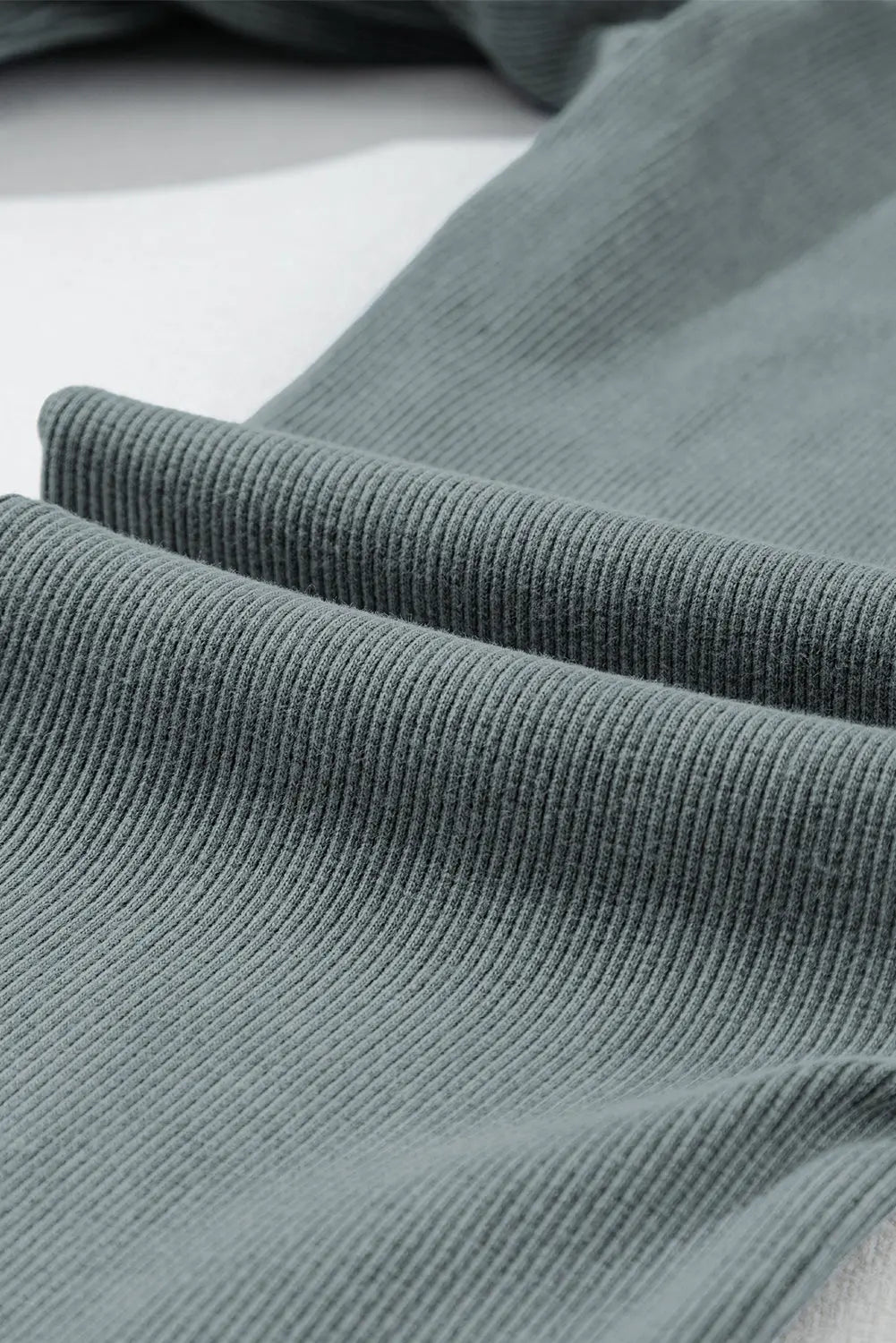 Dark Grey Vintage Wash Ribbed Leggings eAura