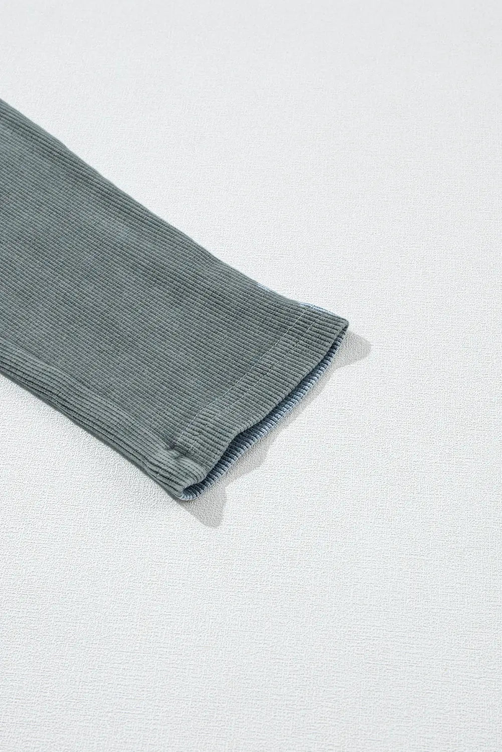 Dark Grey Vintage Wash Ribbed Leggings eAura