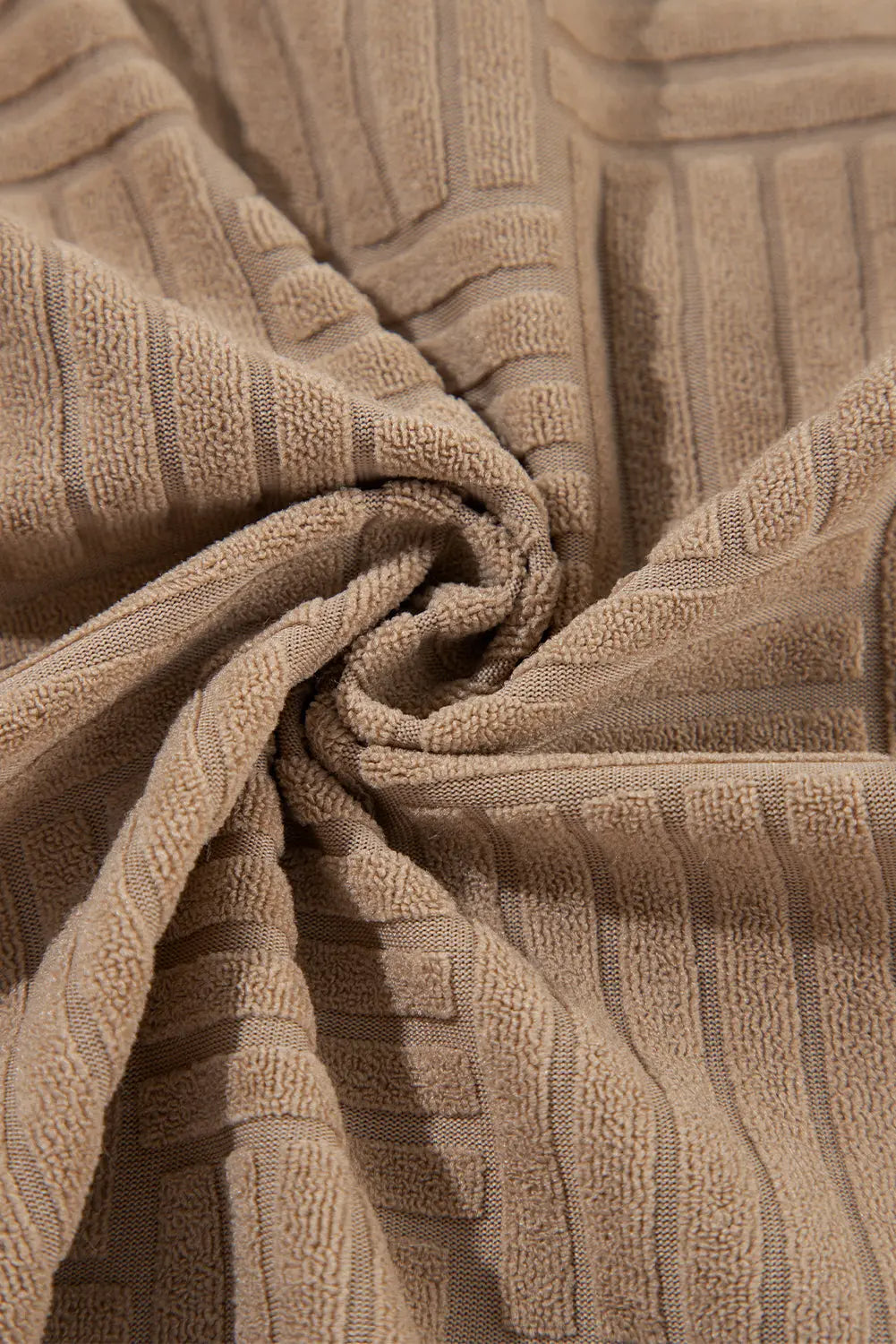Dark Khaki Textured Chest Pocket Button-up Shacket Beagle Boutique Fashion Outlet