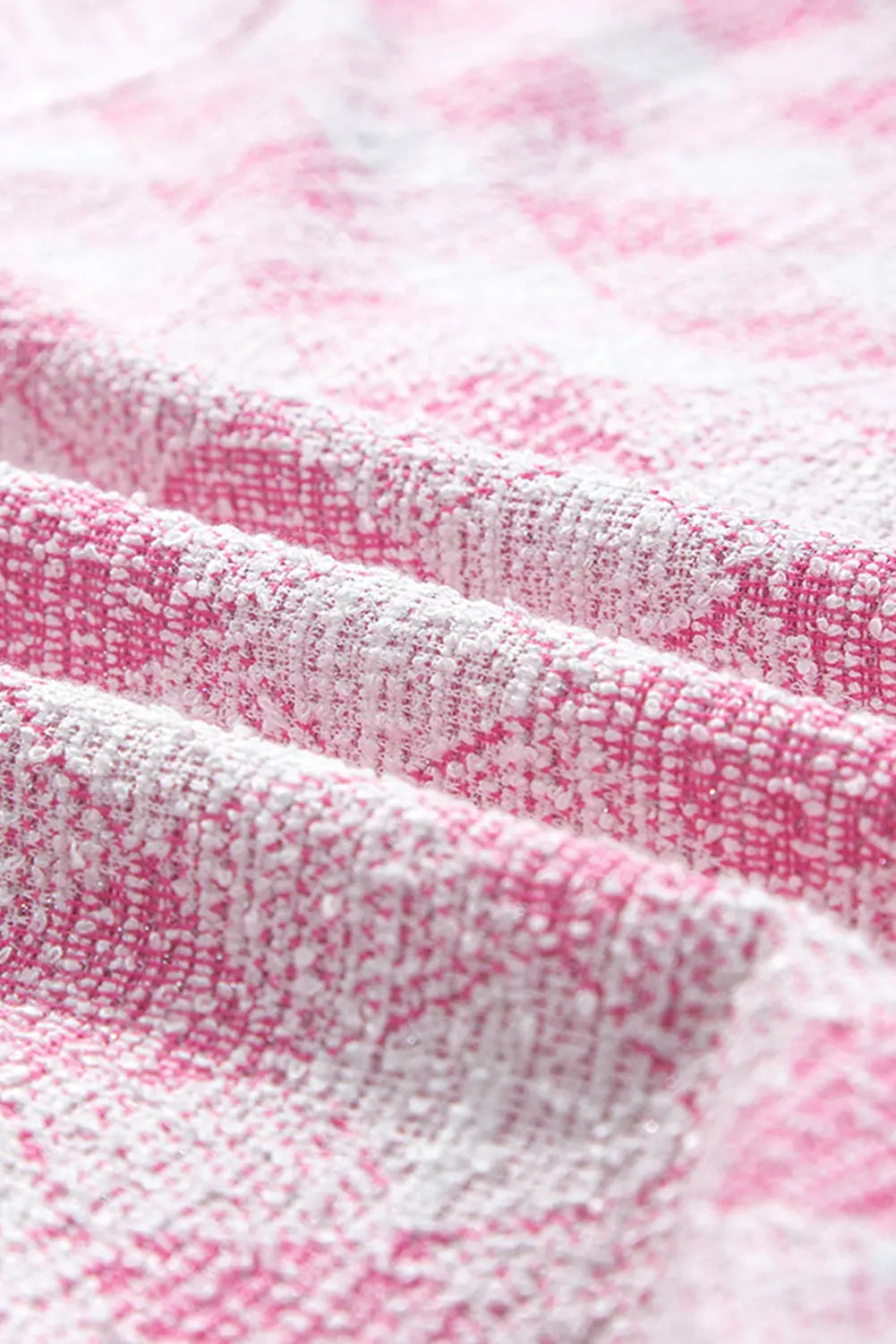 Delicacy Geometric Print Textured Flap Detail Shacket with Pocket - eAura