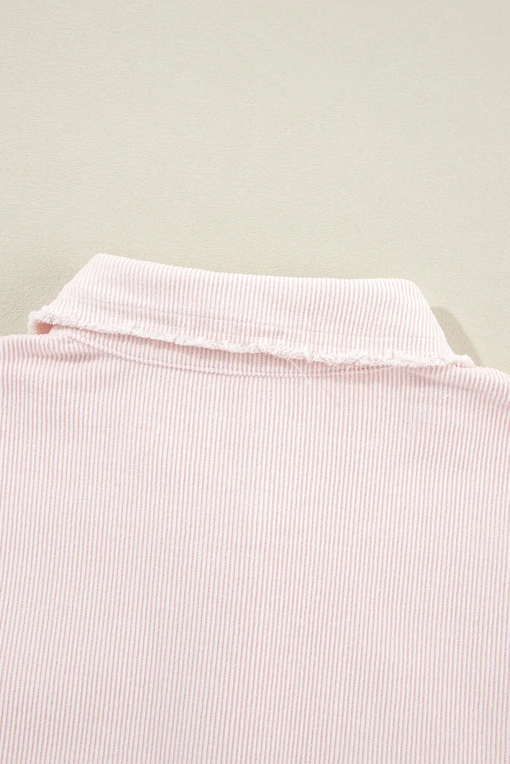 Delicacy Two-tone Colour Exposed Seam Corduroy Shacket - eAura