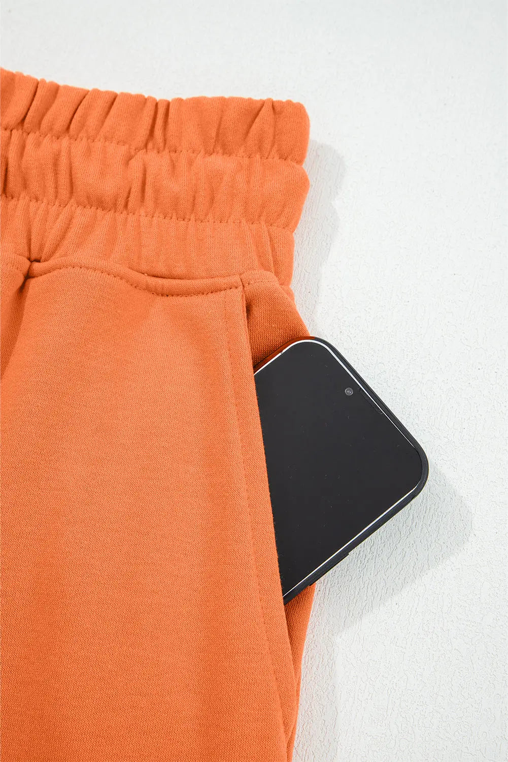 Drop Shoulder Puff Sleeve Crop Pullover and Drawstring Wide Leg Trousers Co-ord Set - eAura