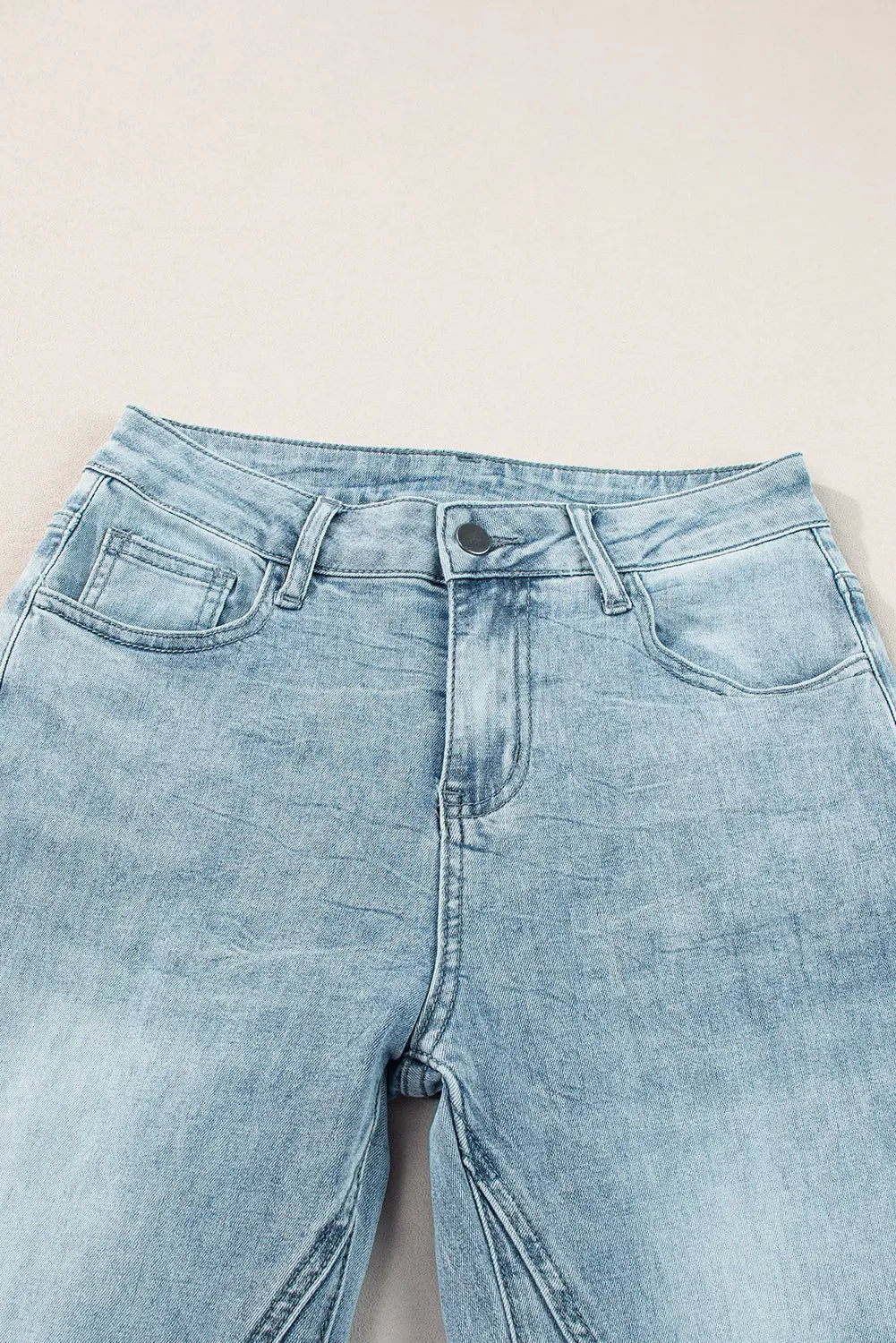 Dusk Blue Acid Wash Extra Wide Leg High Waist Long Jeans eAura