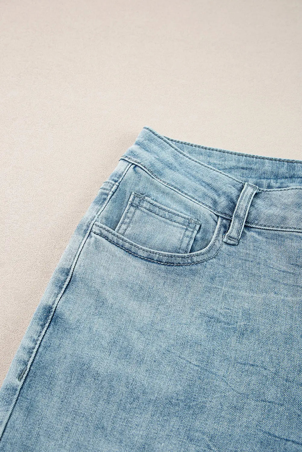 Dusk Blue Acid Wash Extra Wide Leg High Waist Long Jeans eAura