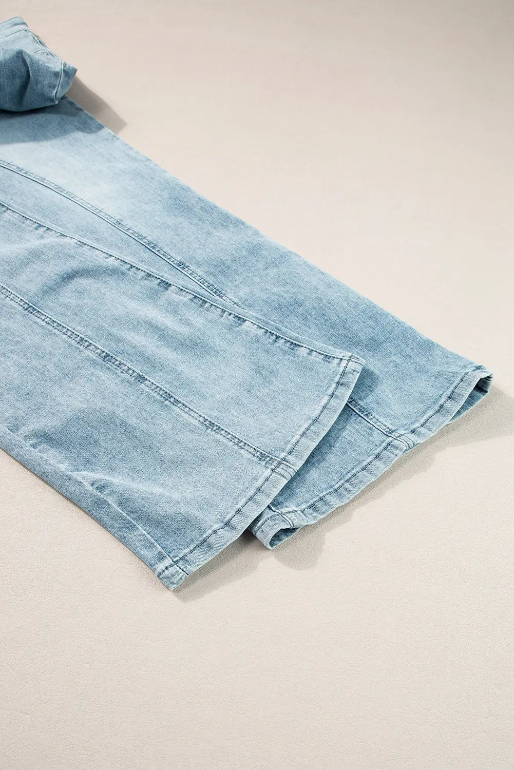 Dusk Blue Acid Wash Extra Wide Leg High Waist Long Jeans eAura