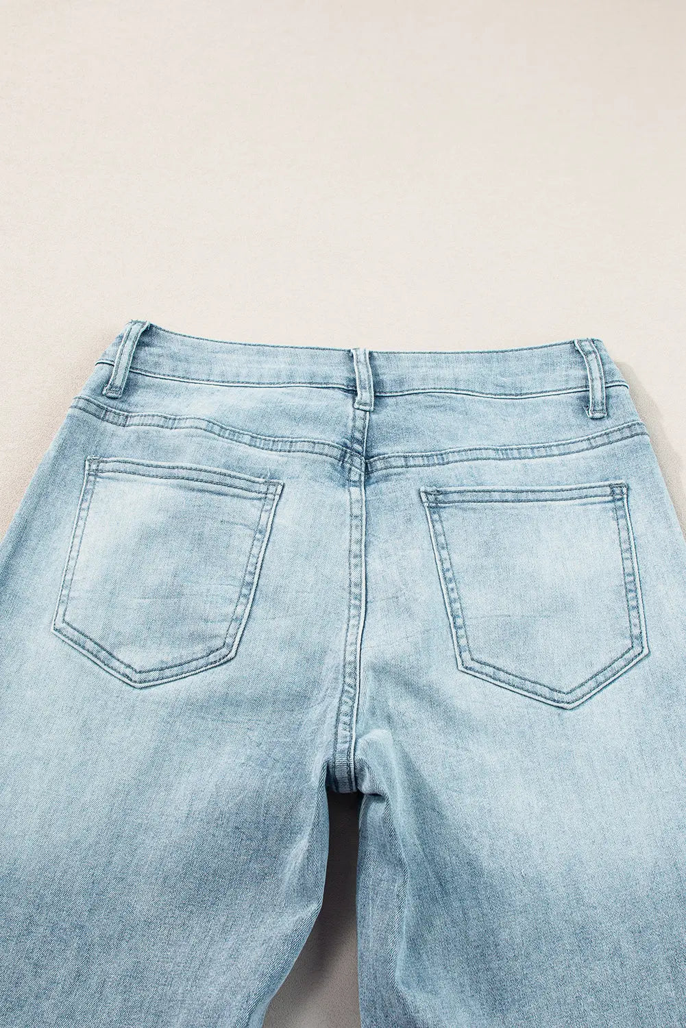 Dusk Blue Acid Wash Extra Wide Leg High Waist Long Jeans eAura