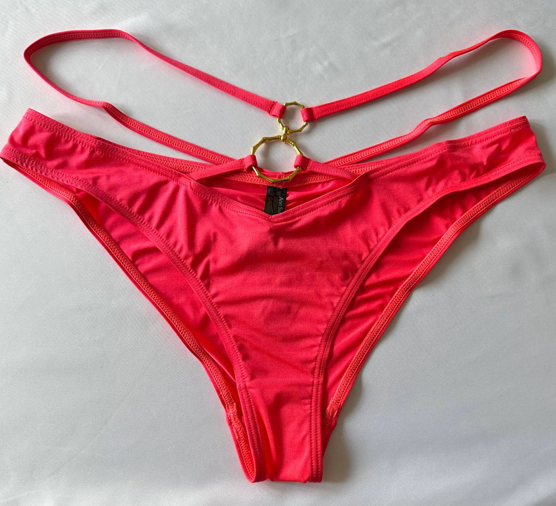 Ex. Ann Summers The Getaway Bikini Bottom Coral - BB Fashion Outlet
