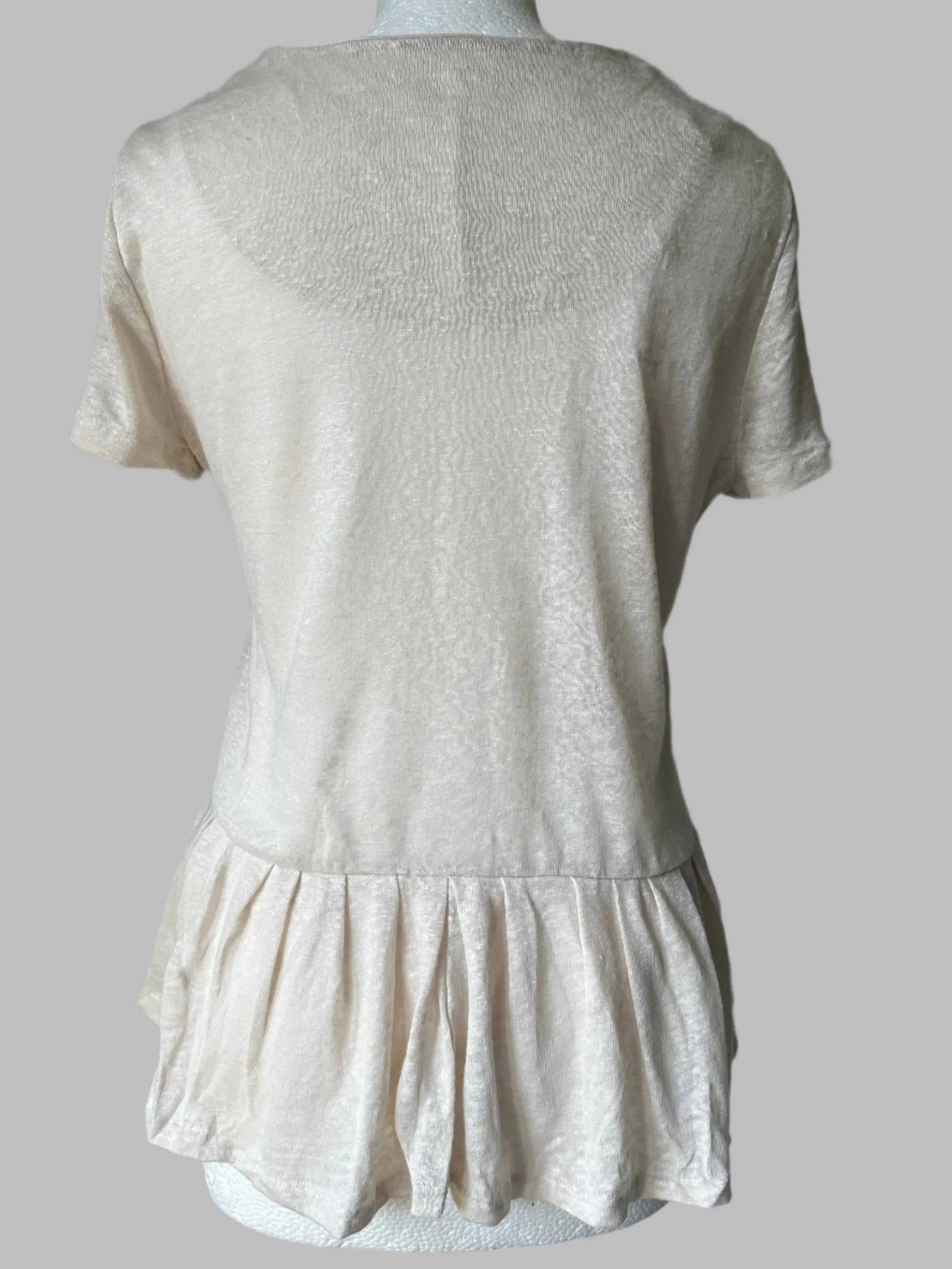 Ex. High St Linen Peplum Top Sizes: S, M, L - BB Fashion Outlet