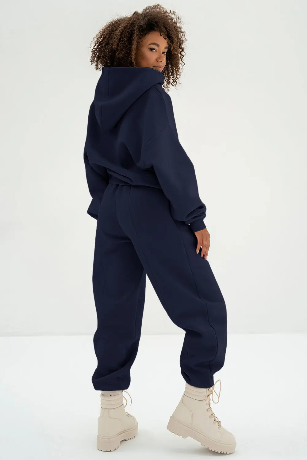 Exposed Seams Hoodie and Joggers Activewear Co-ord Set - eAura