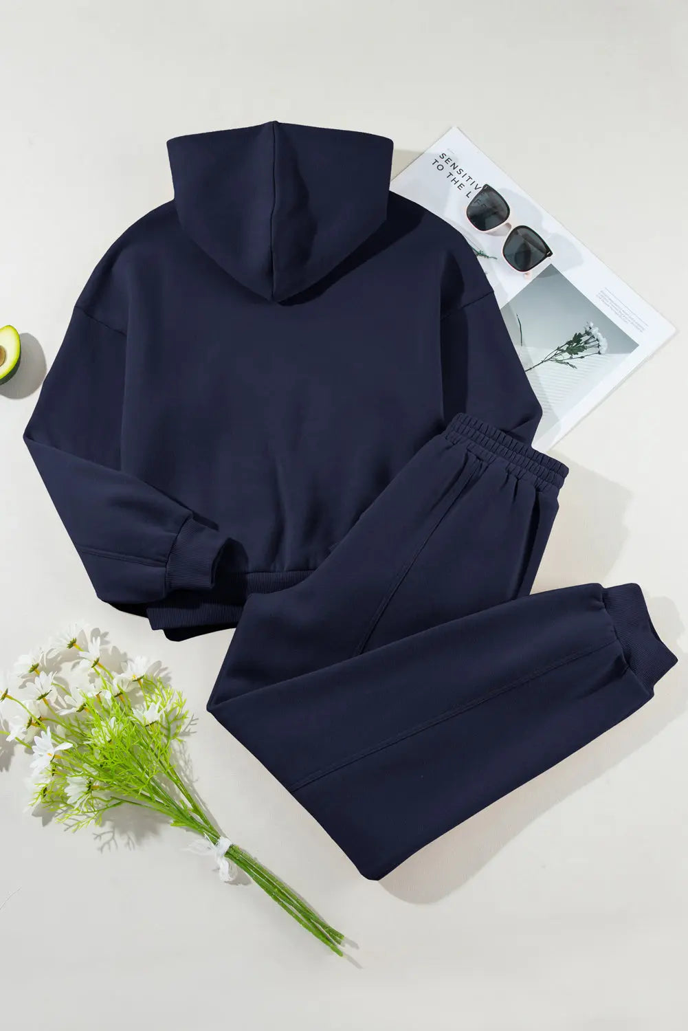 Exposed Seams Hoodie and Joggers Activewear Co-ord Set - eAura