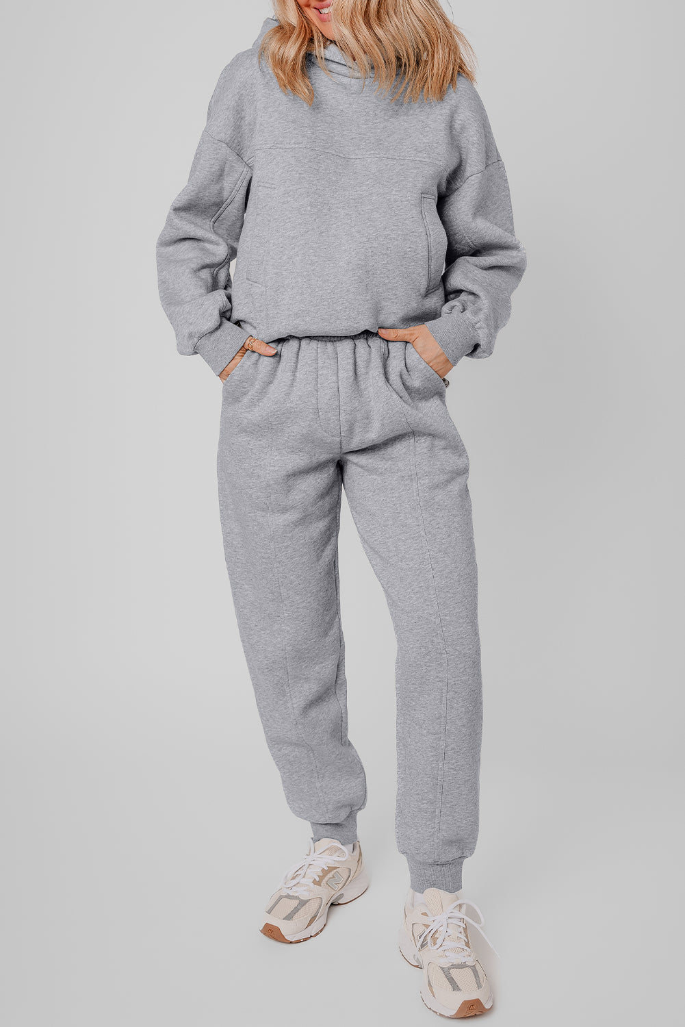 Exposed Seams Hoodie and Joggers Activewear Co-ord Set - eAura