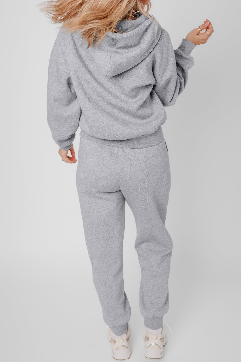Exposed Seams Hoodie and Joggers Activewear Co-ord Set - eAura