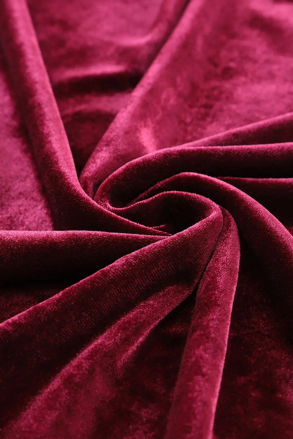 Fiery Red Solid Velvet Two Piece Lounge Set eAura