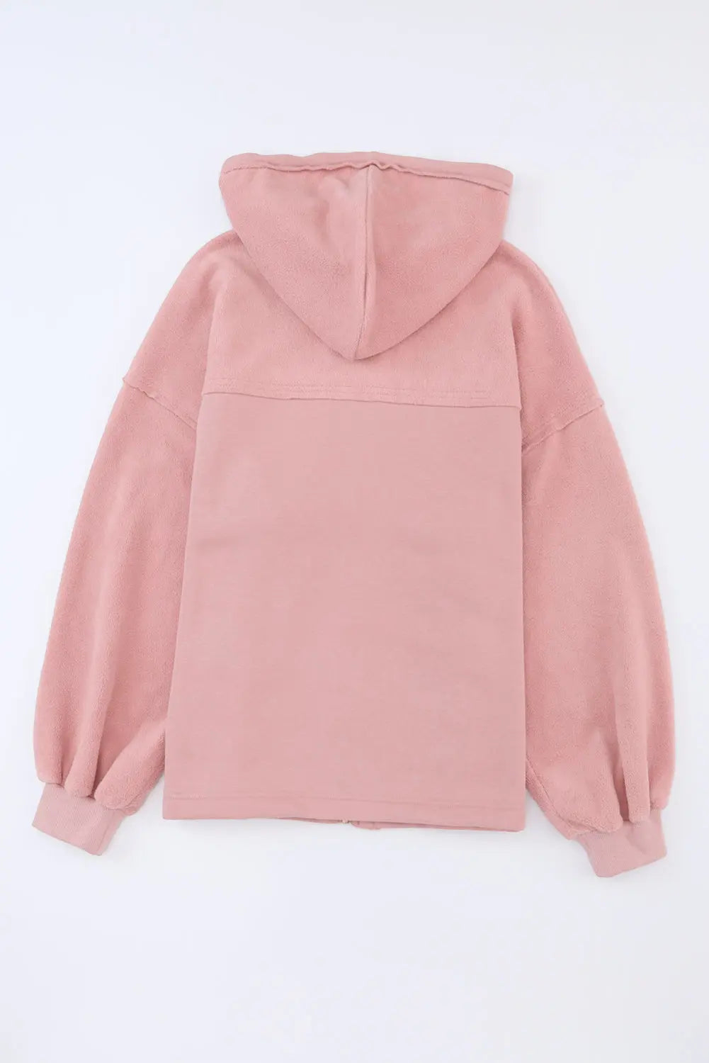 Flap Pocket Drawstring Hood Zip Up Jacket - eAura
