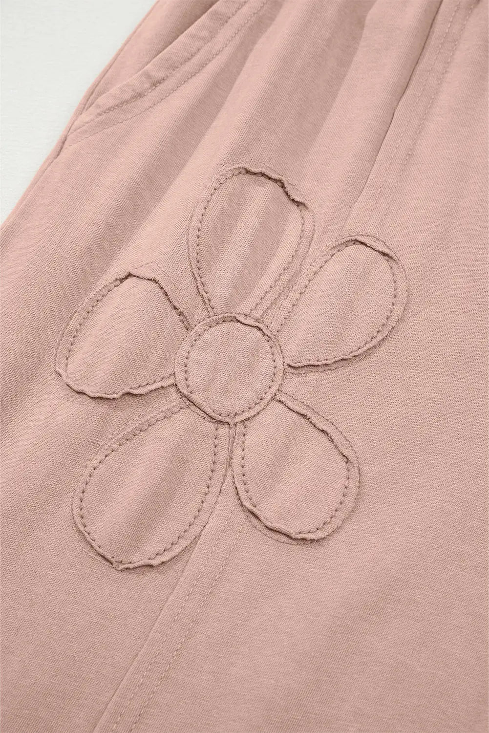 Flower Patch Mineral Washed Crop Wide Leg Trousers - eAura