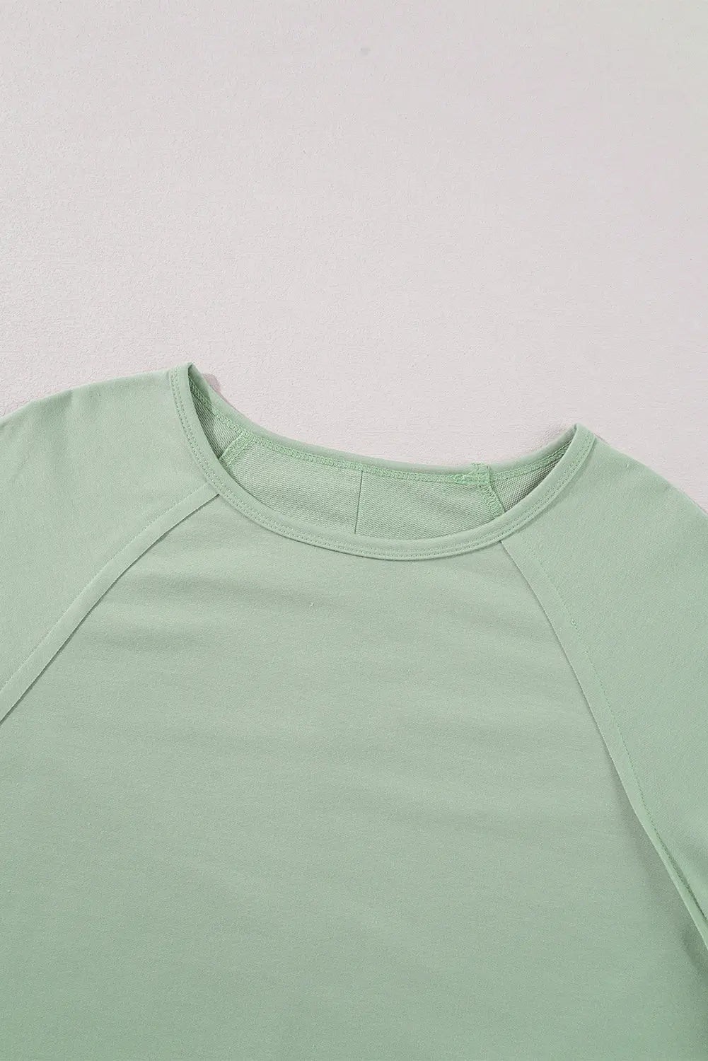Flower Patchwork Raglan Sleeve Exposed Seam Oversized Top eAura