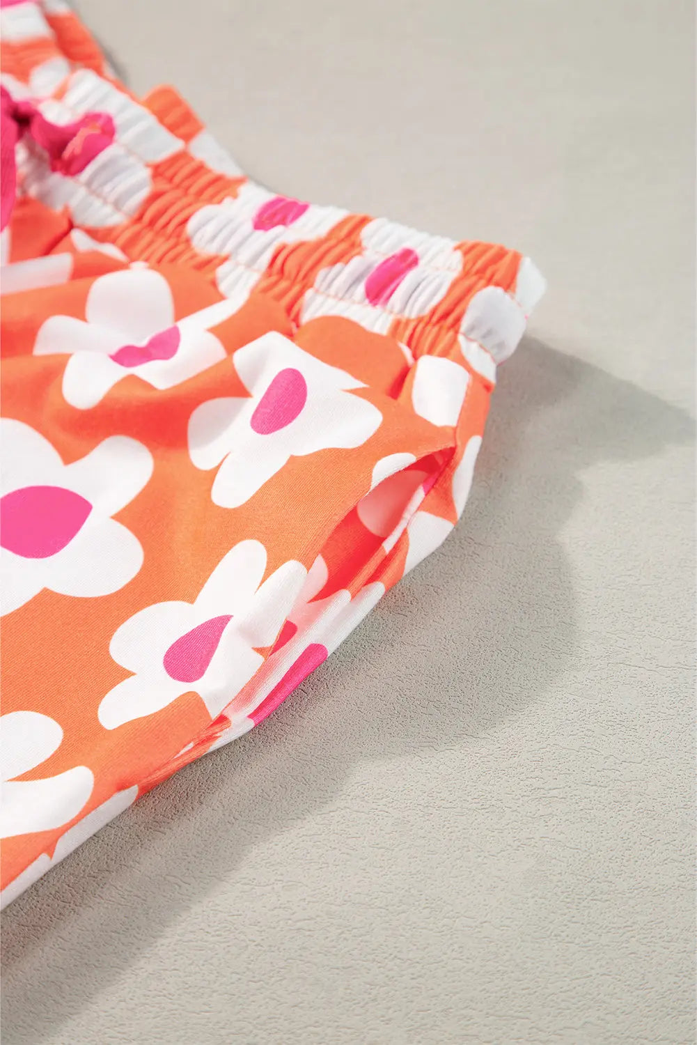 Flower Print Short Sleeve Shirt Pyjamas Set eAura
