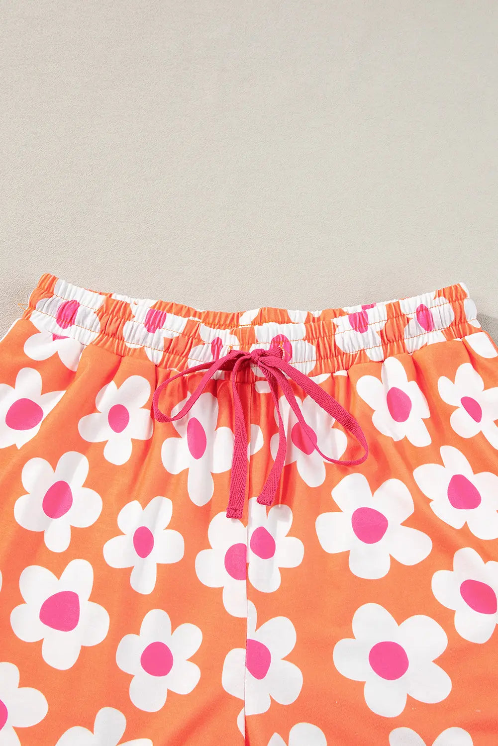 Flower Print Short Sleeve Shirt Pyjamas Set eAura
