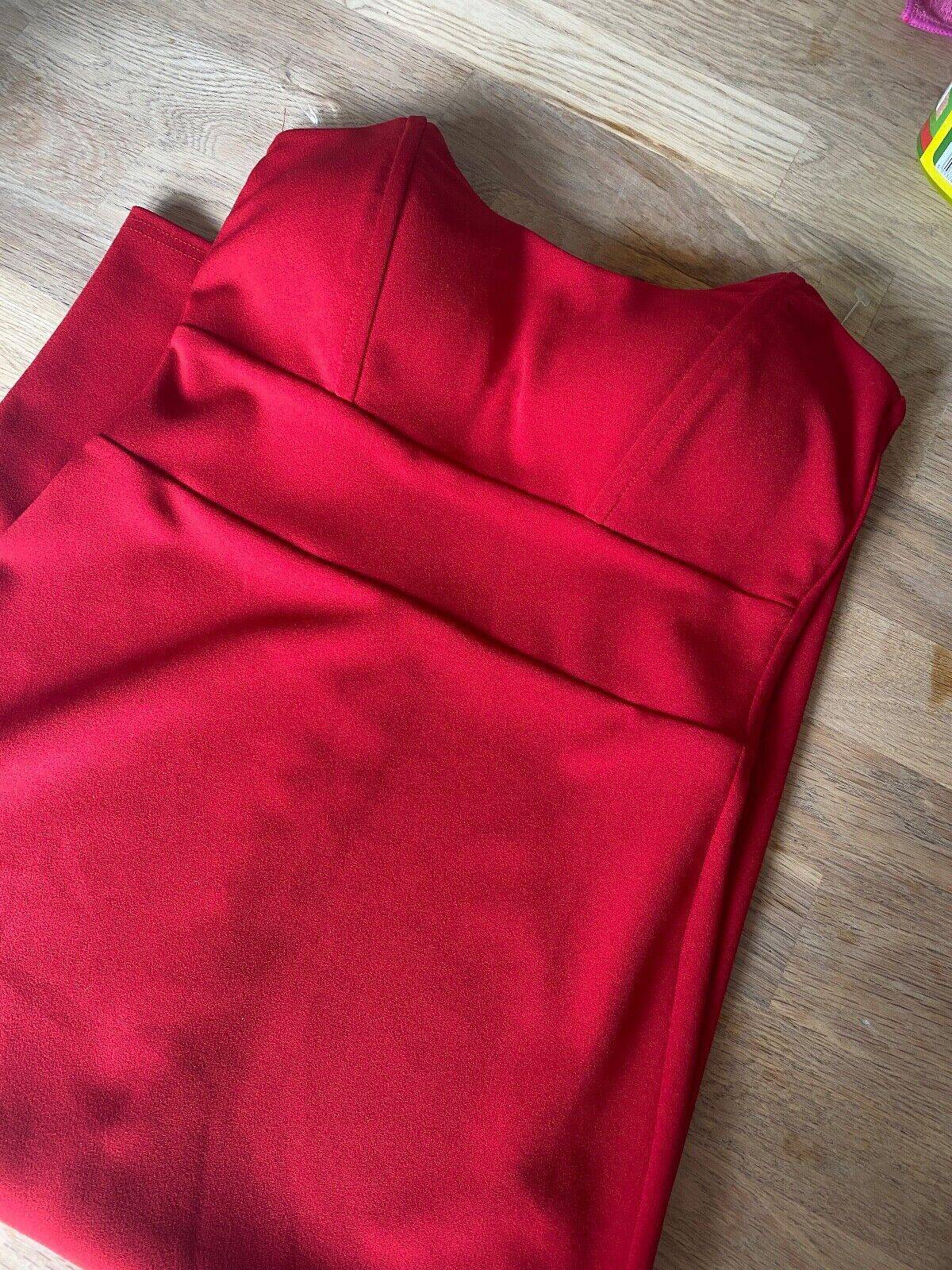 GODDIVA Bandeau Scuba Midi Bodycon Dress Sizes 8, 10 - BB Fashion Outlet