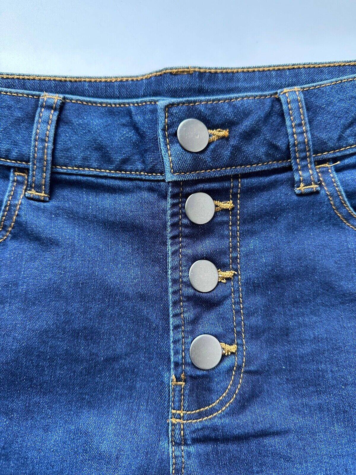 George Denim Shorts 10, 12, 14, 16, 18 Dark Blue - BB Fashion Outlet