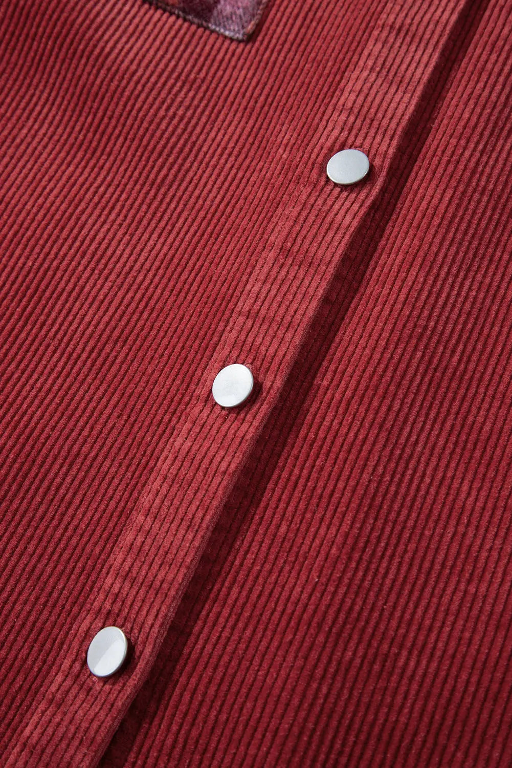 Gold Flame Checker Patchwork Raw Edge Oversized Corduroy Jacket - eAura