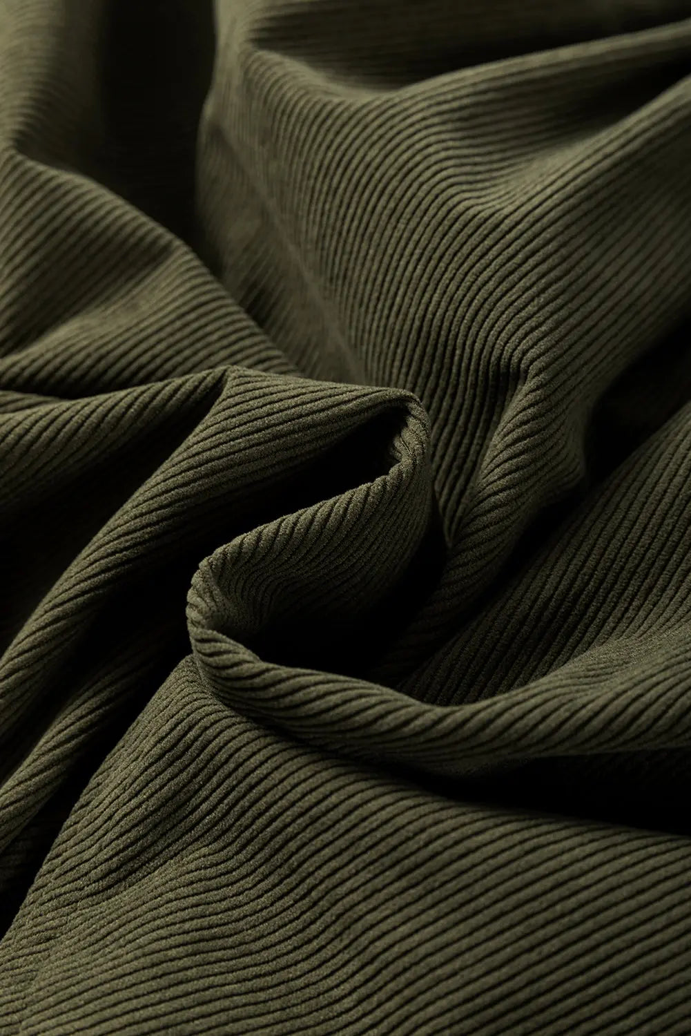 Gold Flame Corduroy Snap Buttons Empire Waist Bracelet Sleeve Dress - eAura