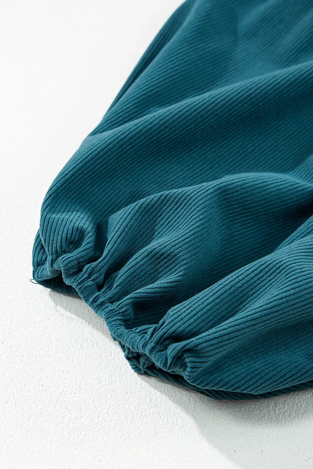 Gold Flame Corduroy Snap Buttons Empire Waist Bracelet Sleeve Dress - eAura