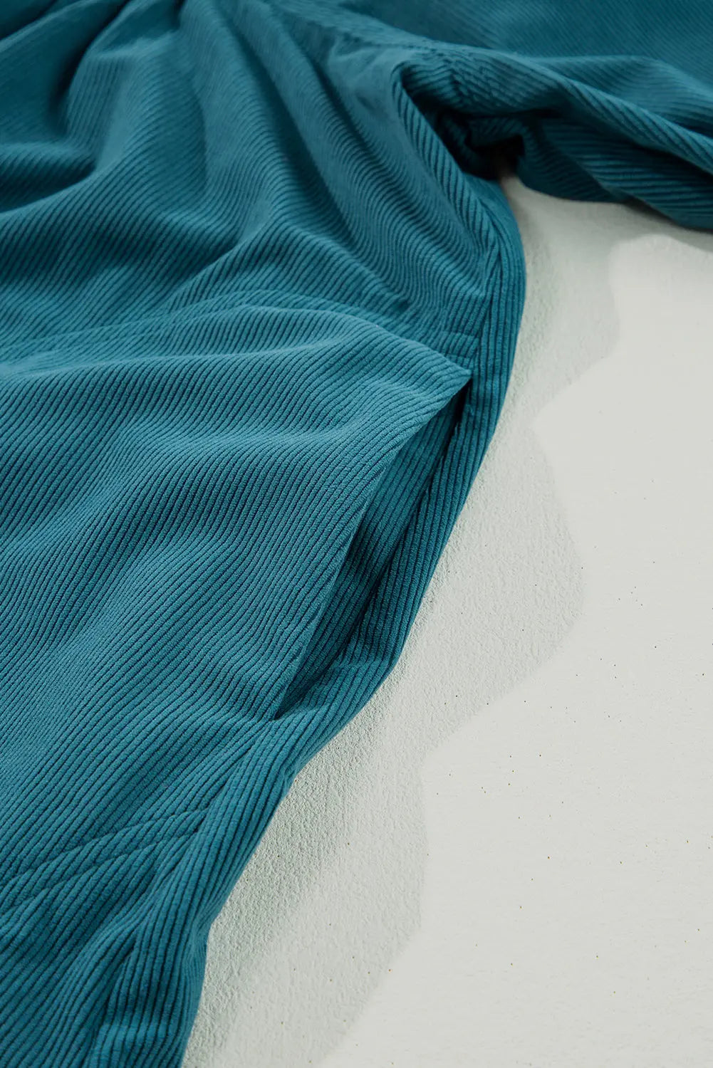 Gold Flame Corduroy Snap Buttons Empire Waist Bracelet Sleeve Dress - eAura