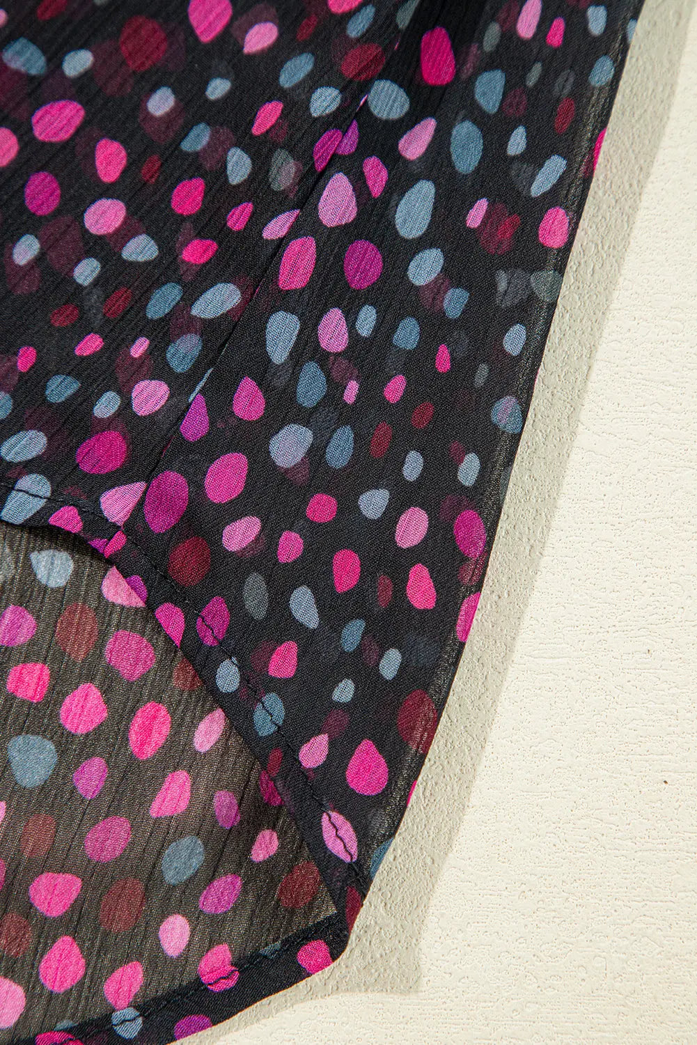 Grape Wine Polka Dot Printed Buttoned Casual Shirt Beagle Boutique Fashion Outlet