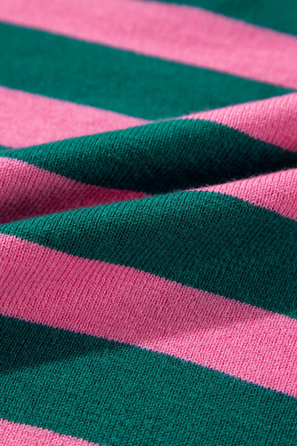 Green Collared Quarter Zipper Oversized Sweater - eAura