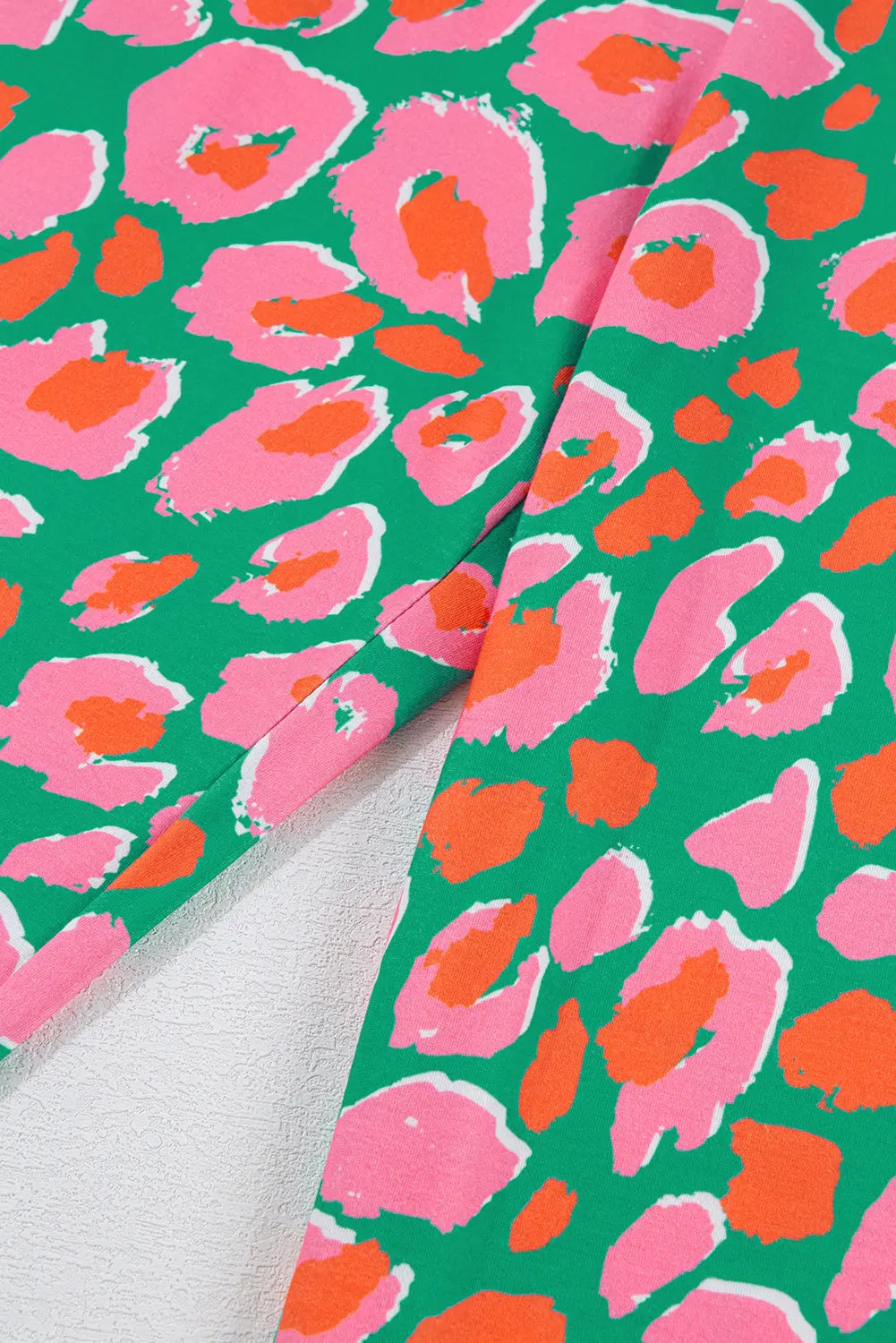 Green Plus Size Printed Long Sleeve and Trousers Lounge Set - eAura