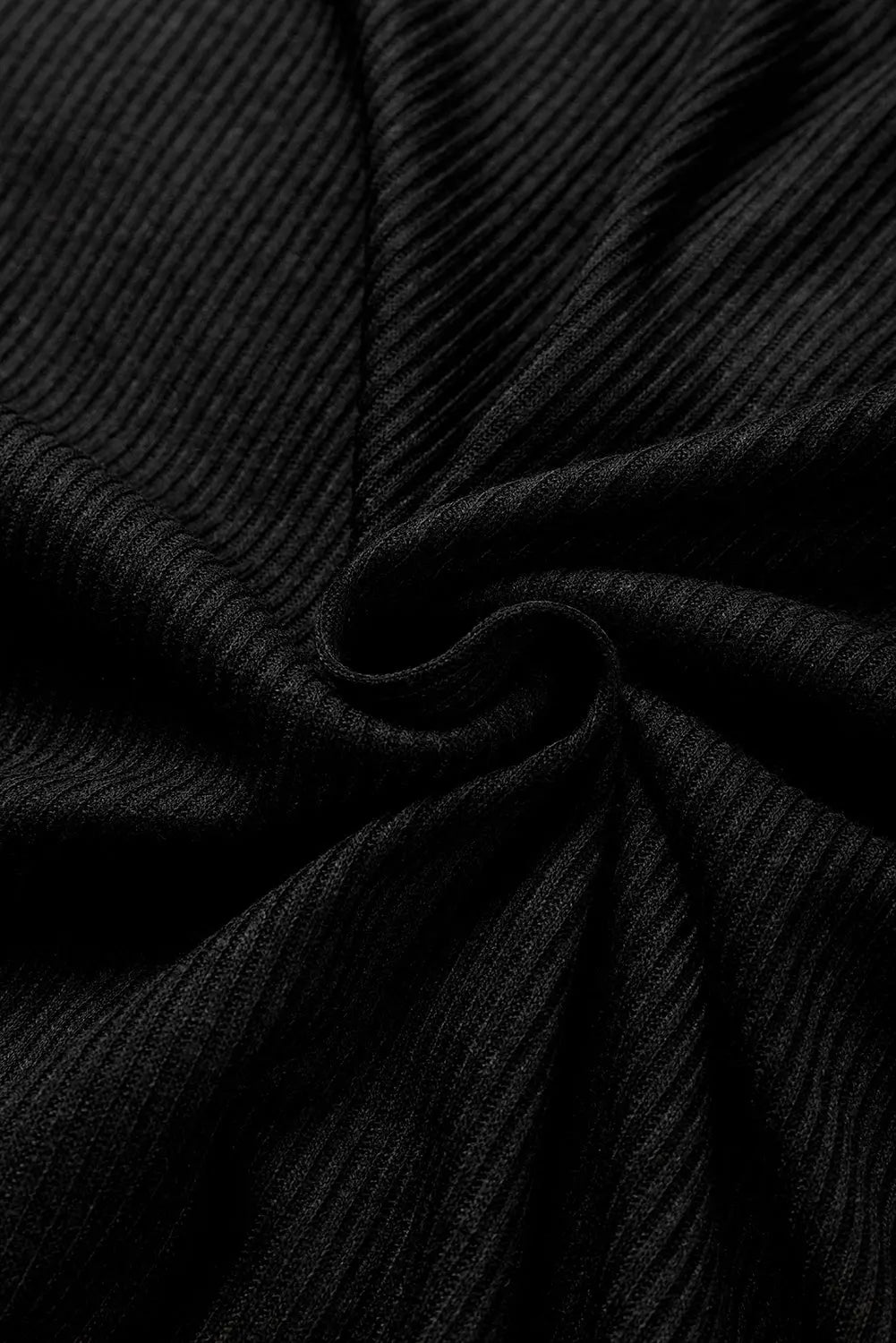 Green Ribbed Knit Collared Henley Top and Trousers Lounge Outfit eAura