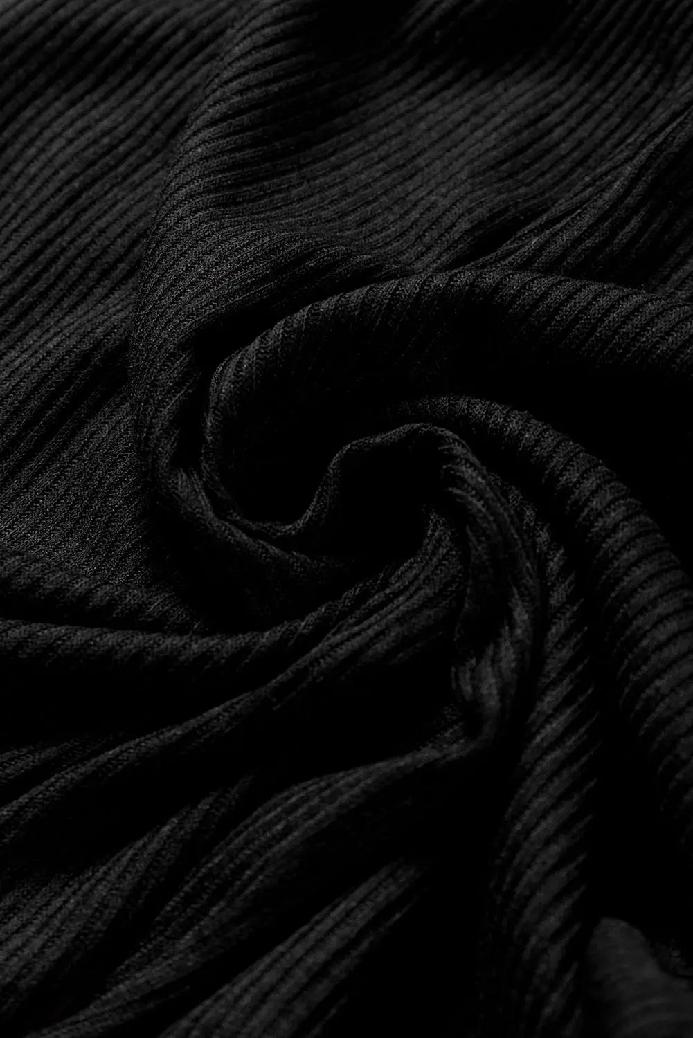 Green Ribbed Knit Collared Henley Top and Trousers Lounge Outfit eAura