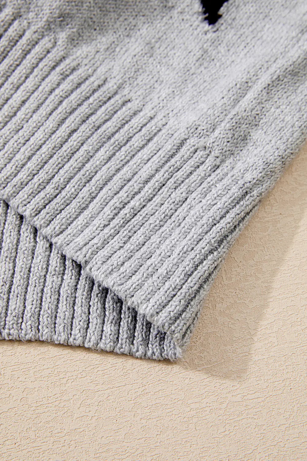 Green Star Pattern Drop Shoulder Sweater Beagle Boutique Fashion Outlet