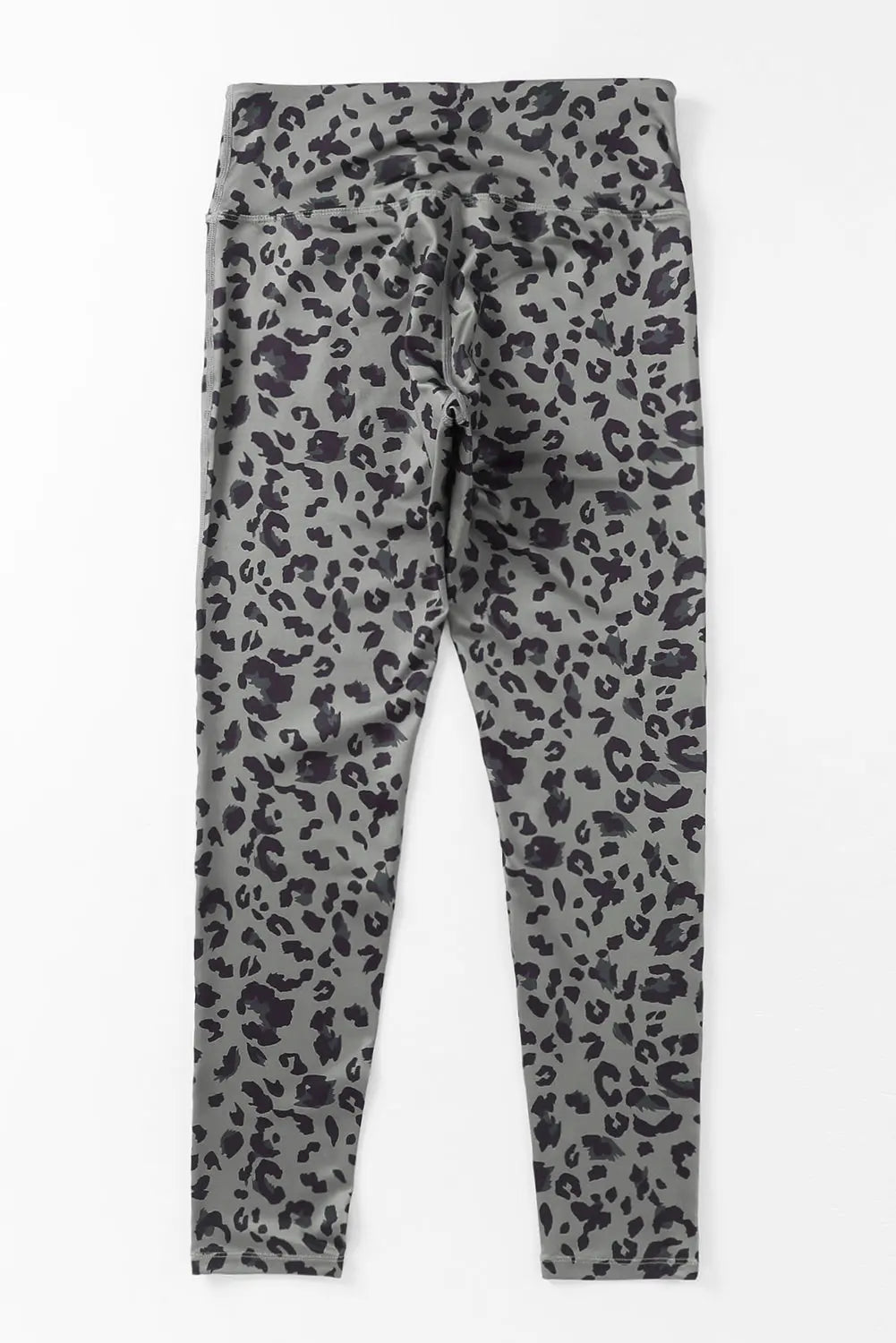 Grey Classic Leopard Print Active Leggings eAura