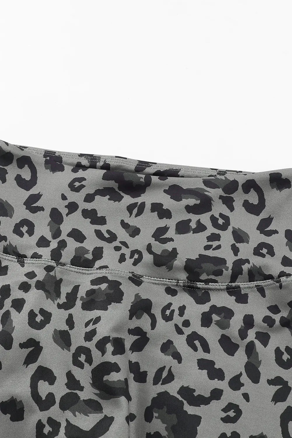 Grey Classic Leopard Print Active Leggings eAura