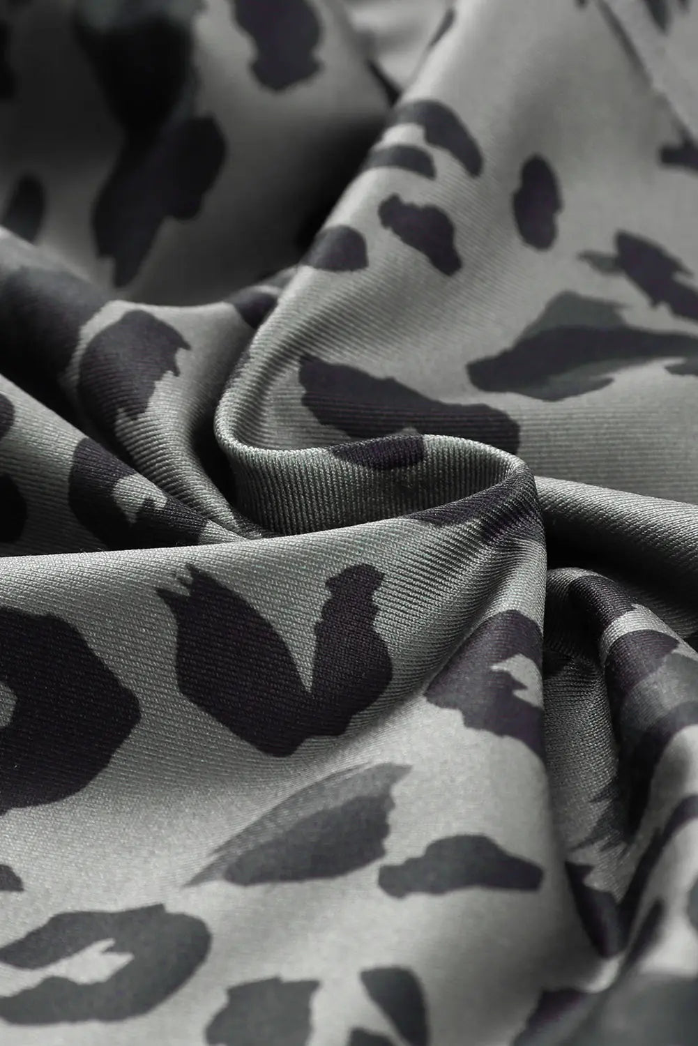 Grey Classic Leopard Print Active Leggings eAura